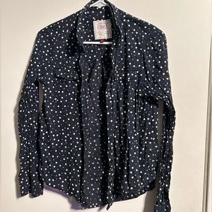 SO Tops| Youth Button Down Long Sleeve | Polka Dots